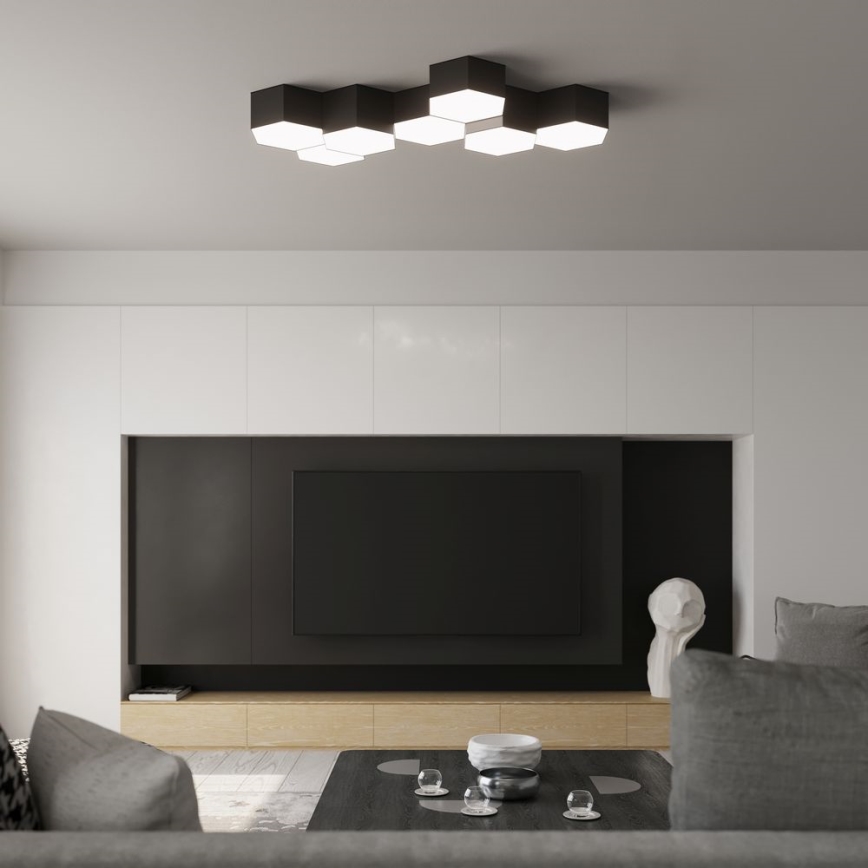 Стельовий світильник SUNDE 2xE27/60W/230V 11,5 см чорний