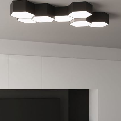 Потолочный светильник SUNDE 2xE27/60W/230V 15,5 см черный