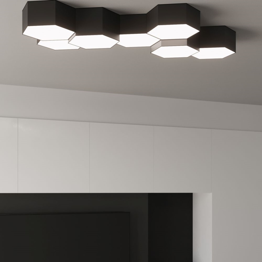 Потолочный светильник SUNDE 2xE27/60W/230V 15,5 см черный