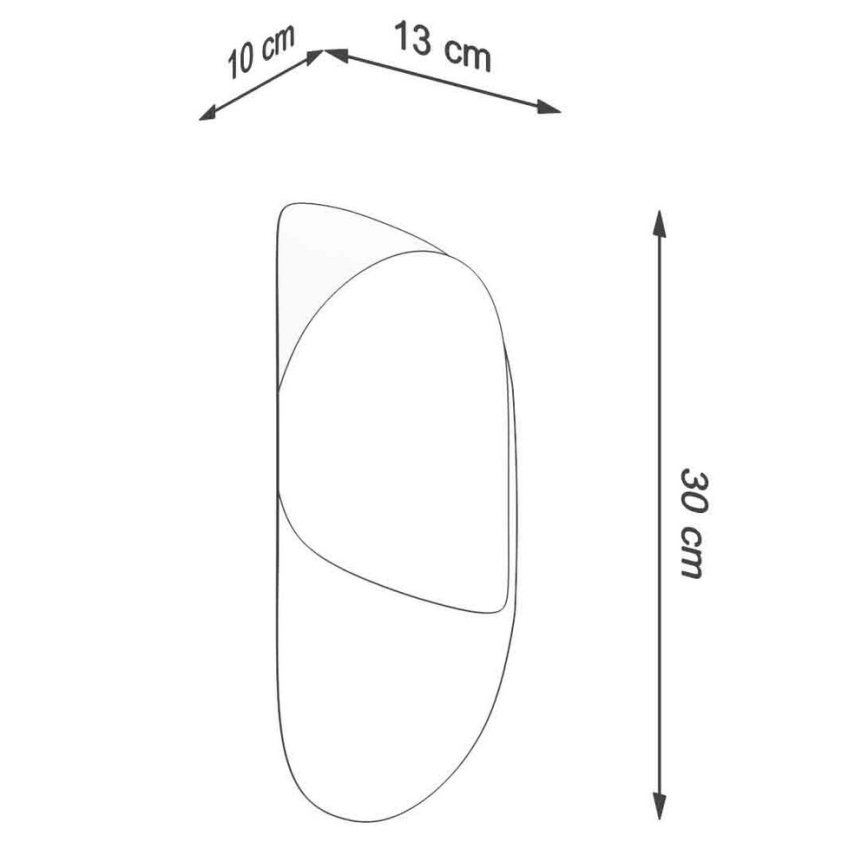 Настінний світильник TEAR 1xG9/40W/230V чорний