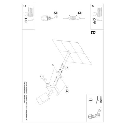 Настенный точечный светильник NERO 1xGU10/40W/230V черный/блестящий хром