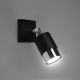Настінний точковий світильник NERO 1xGU10/40W/230V чорний/глянцевий хром