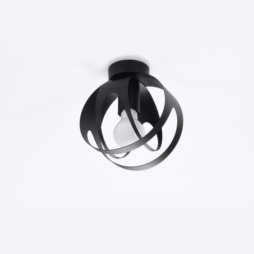 Пристельова люстра TULOS 1xE27/60W/230V чорний