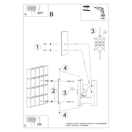 Настінний світильник LAPPO 1xE14/10W/230V бежевий