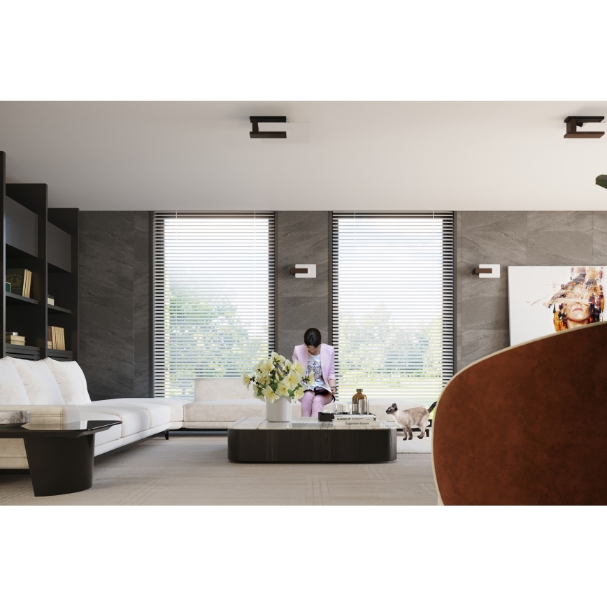 Стельовий світильник LAPPO 2xE27/15W/230V венге