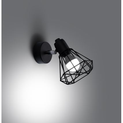 Настінний точковий світильник ARTEMIS 1xE14/40W/230V чорний