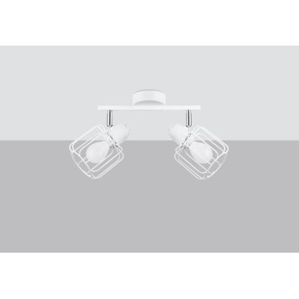 Точковий світильник BELUCI 2xE14/40W/230V білий