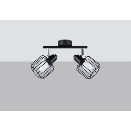 Точковий світильник BELUCI 2xE14/40W/230V чорний