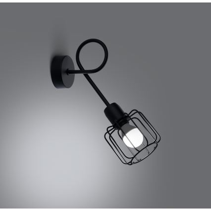 Настенный светильник BELUCI 1xE14/40W/230V черный