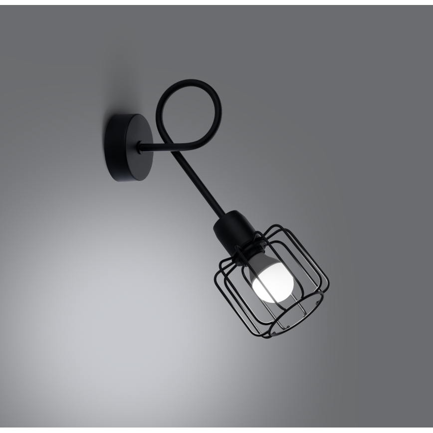 Настенный светильник BELUCI 1xE14/40W/230V черный