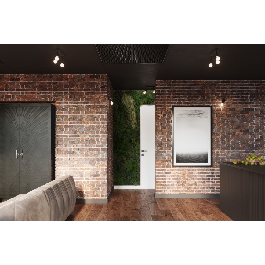 Настінний точковий світильник FORNES 1xE27/60W/230V чорний