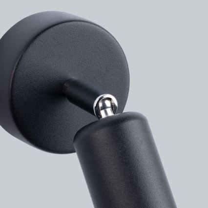 Настінний точковий світильник FORNES 1xE27/60W/230V чорний