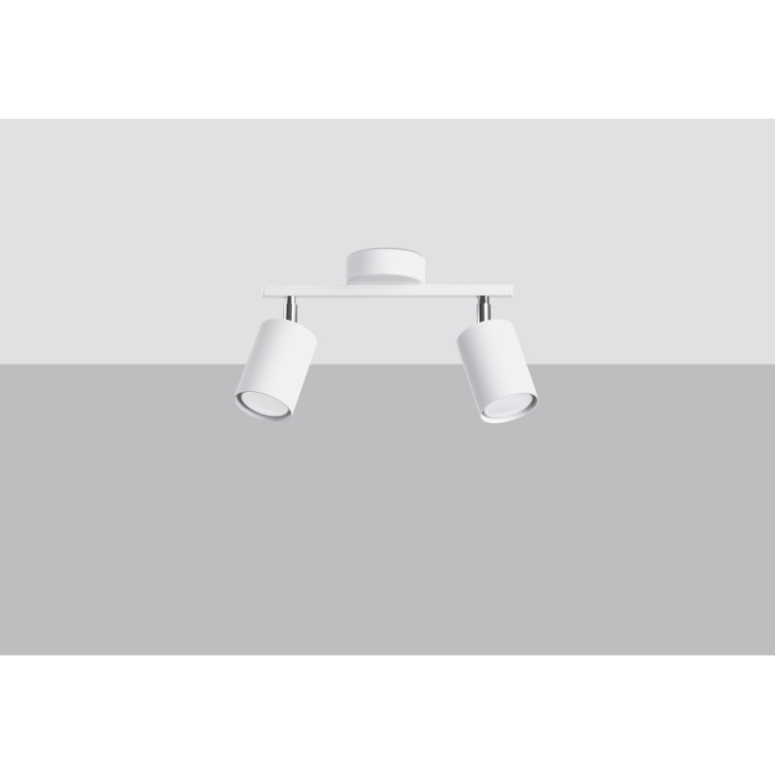 Точковий світильник LEMMI 2xGU10/40W/230V білий