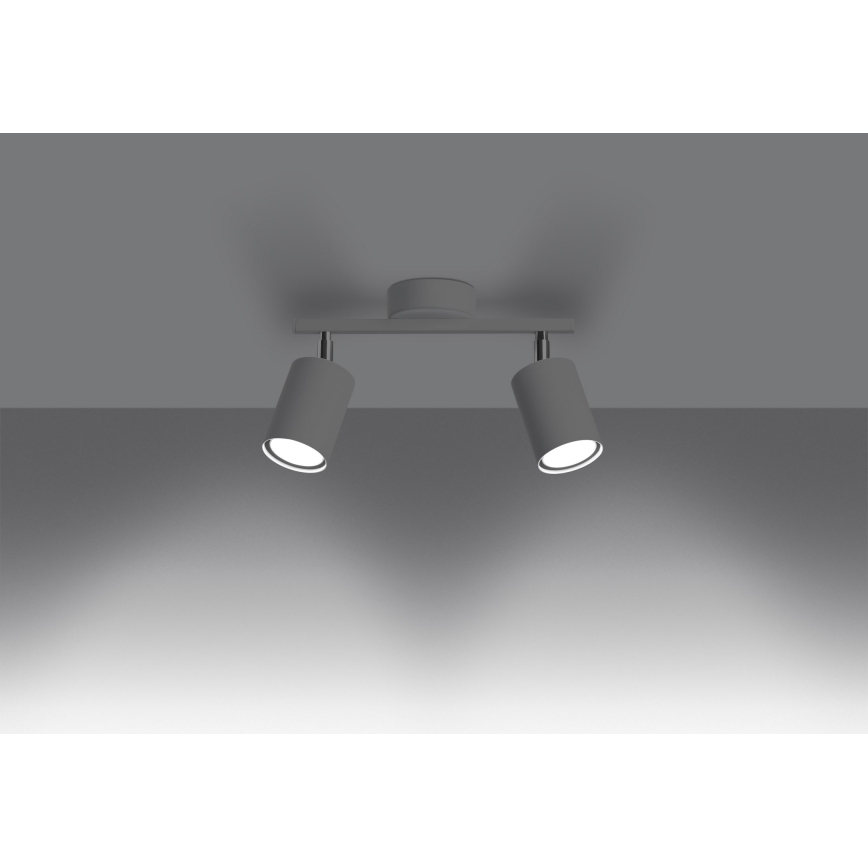 Точковий світильник LEMMI 2xGU10/40W/230V білий