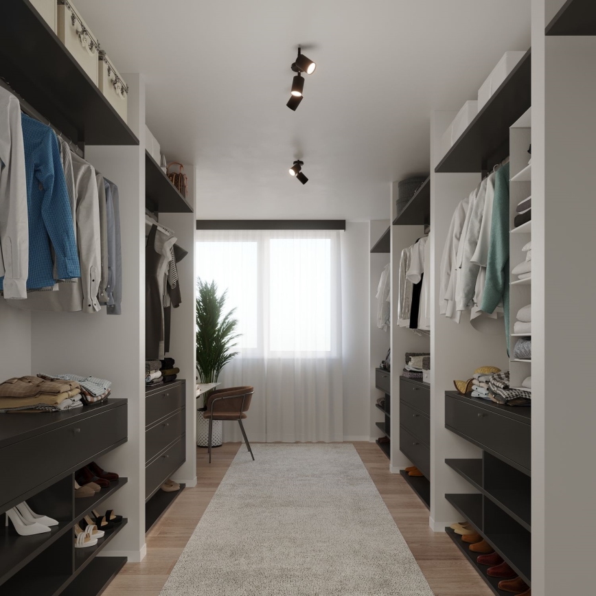 Точковий світильник LEMMI 2xGU10/40W/230V чорний