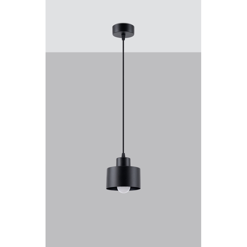 Подвесная люстра SAVAR 1xE27/60W/230V черный