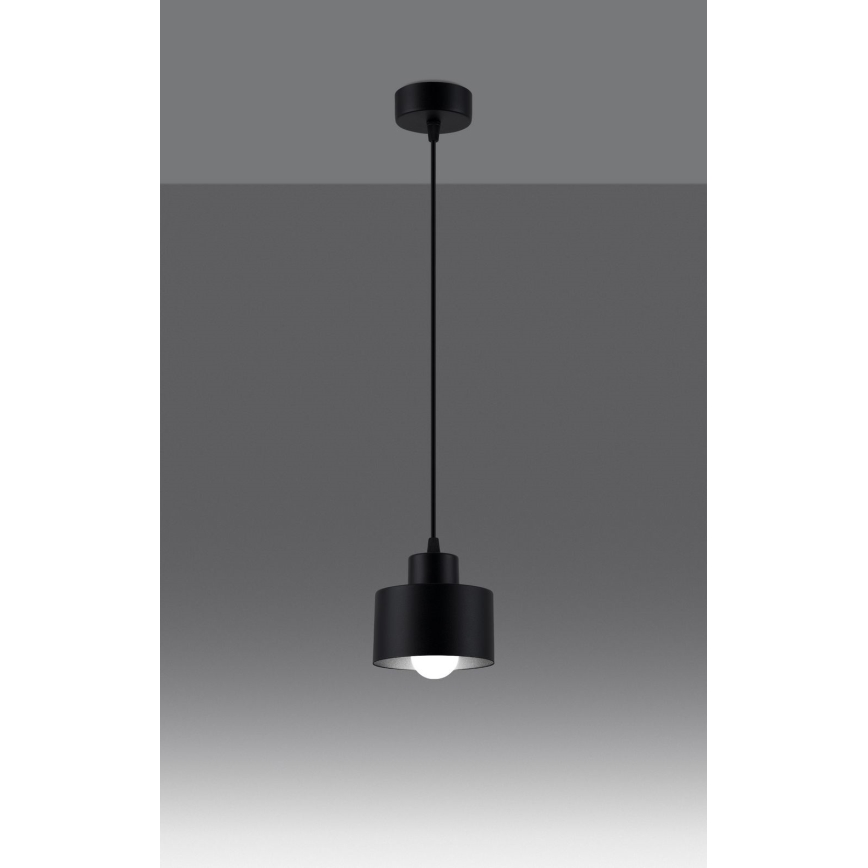 Подвесная люстра SAVAR 1xE27/60W/230V черный