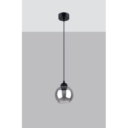 Підвісна люстра ALINO 1xE27/60W/230V чорний