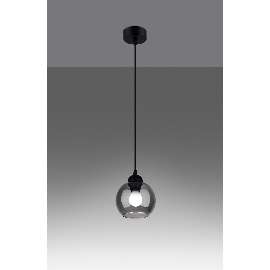 Подвесная люстра ALINO 1xE27/60W/230V черный