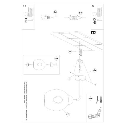 Настенная лампа FILLAN 1xE27/60W/230V черный