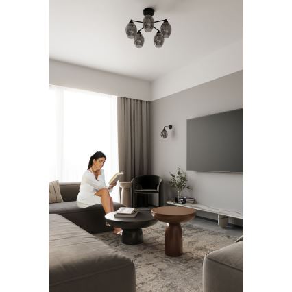 Настінна лампа FILLAN 1xE27/60W/230V чорний