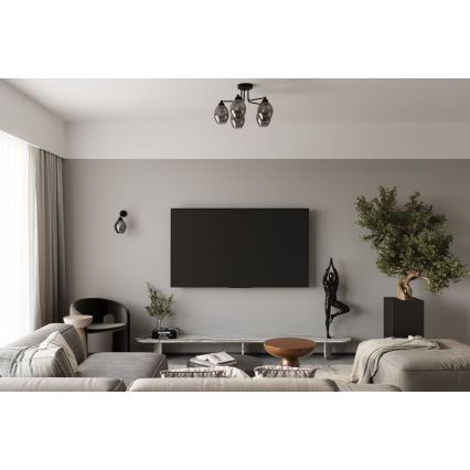 Настінна лампа FILLAN 1xE27/60W/230V чорний