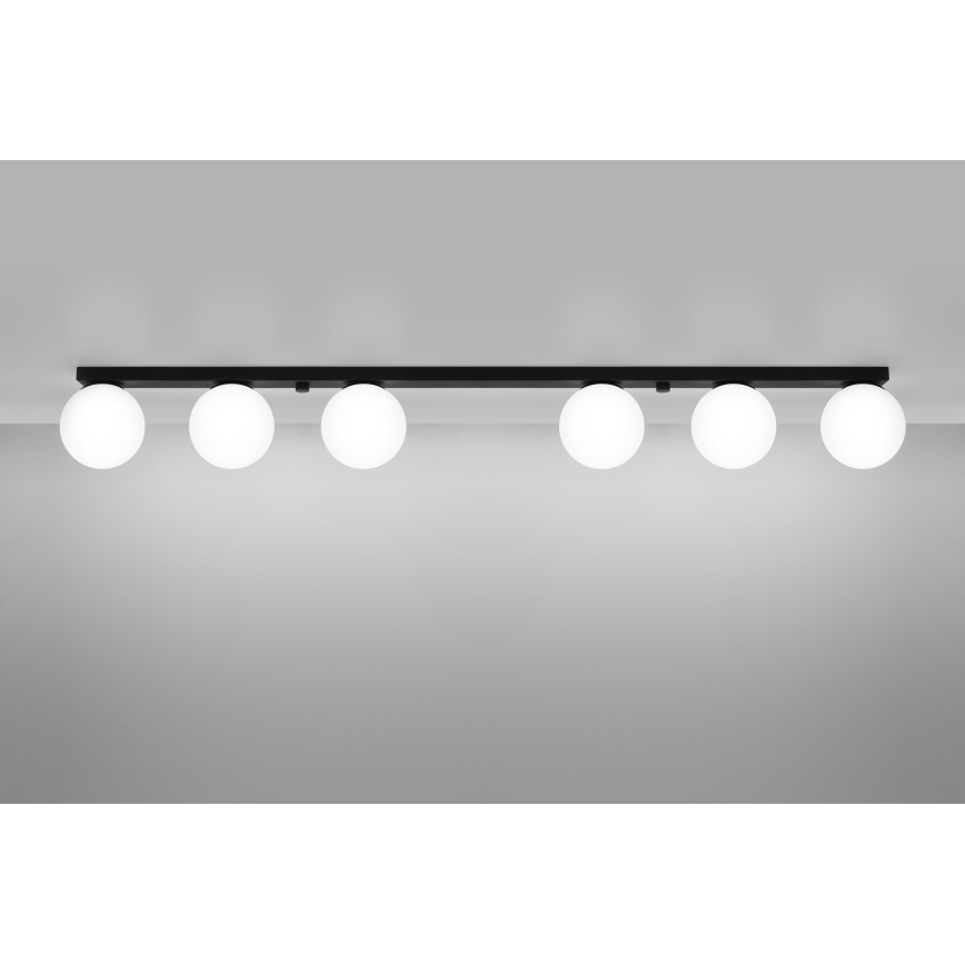 Потолочний світильник YOLI 6xG9/12W/230V чорний