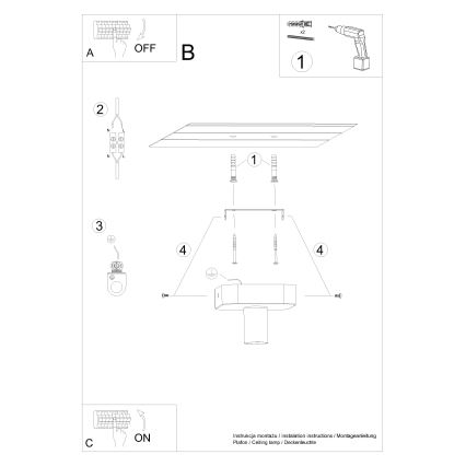 Точечный светильник TAVO 1xE27/15W/230V бетон