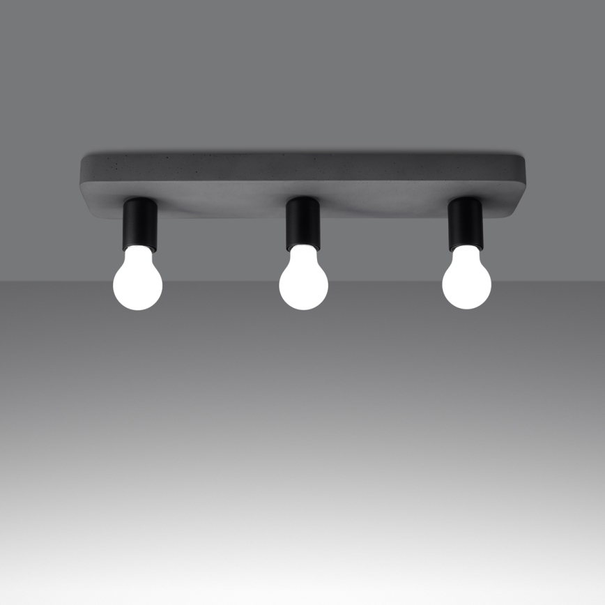 Точковий світильник TAVO 3xE27/15W/230V бетон