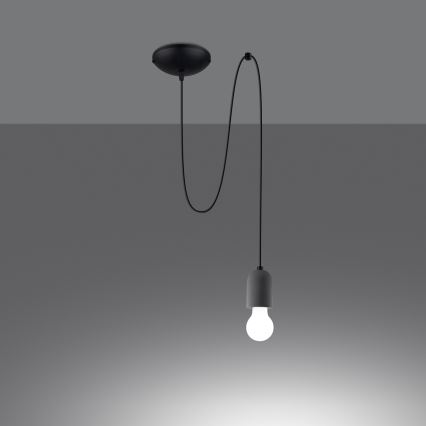 Подвесная люстра NESO 1xE27/15W/230V паук бетон