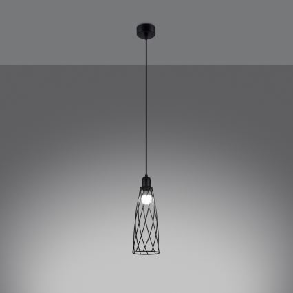 Подвесная люстра SUBA 1xE27/15W/230V черный