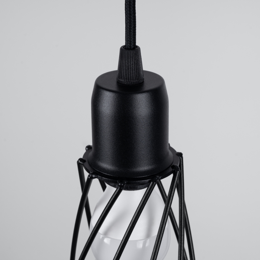 Подвесная люстра SUBA 1xE27/15W/230V черный