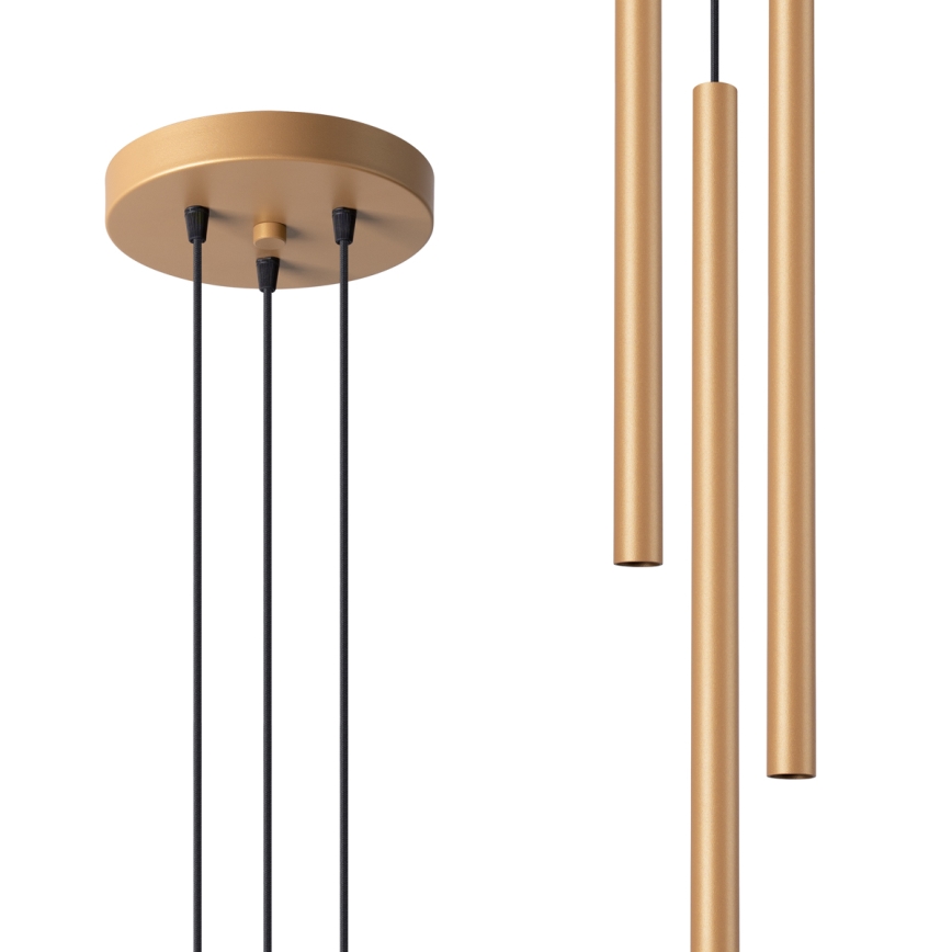 Підвісна люстра PASTELO 3xG9/8W/230V золотий