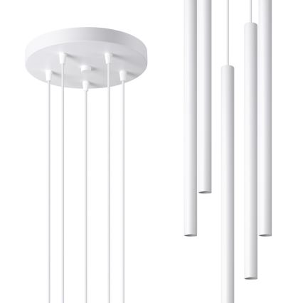 Підвісна люстра PASTELO 5xG9/8W/230V білий