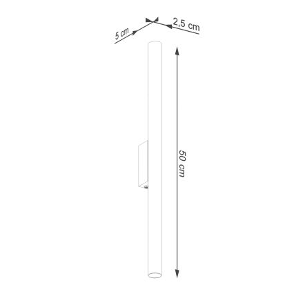 Настенный светильник PASTELO 2xG9/8W/230V черный
