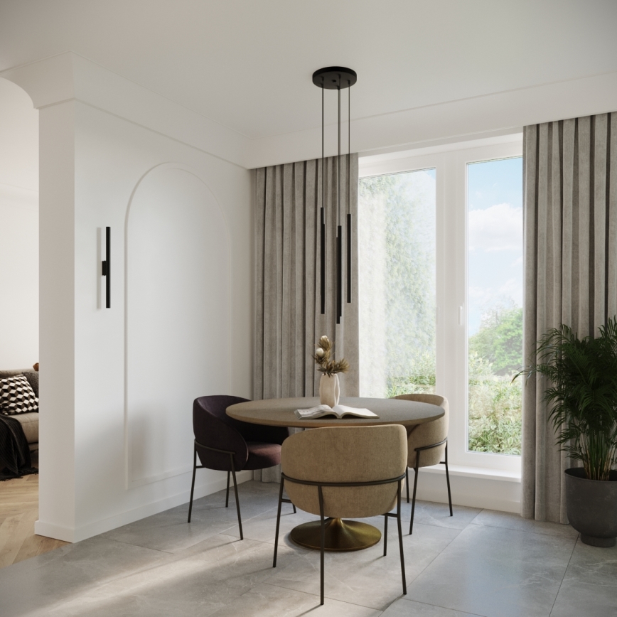 Настінний світильник PASTELO 2xG9/8W/230V чорний