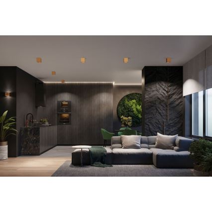 Настінний точковий світильник QUAD 1xG9/8W/230V золотий