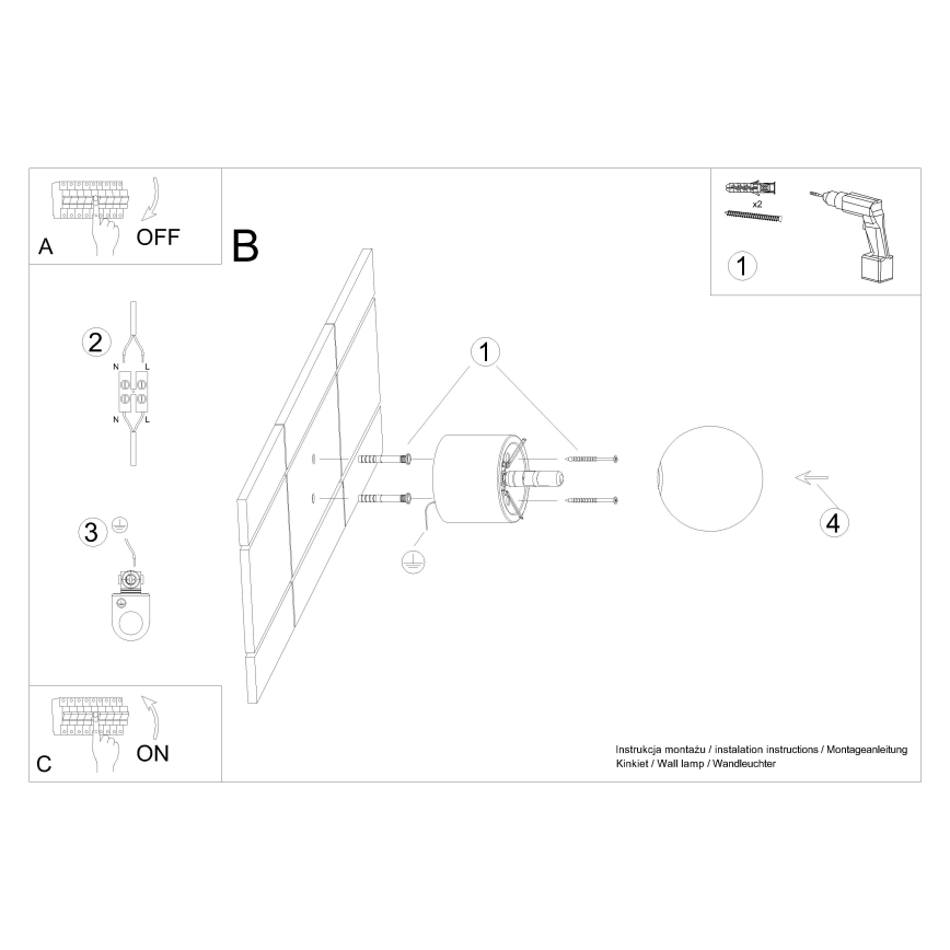 Настенный точечный светильник BOOMO 1xG9/8W/230V бук