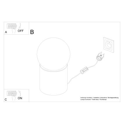 Настільна лампа BOOMO 1xG9/8W/230V бук