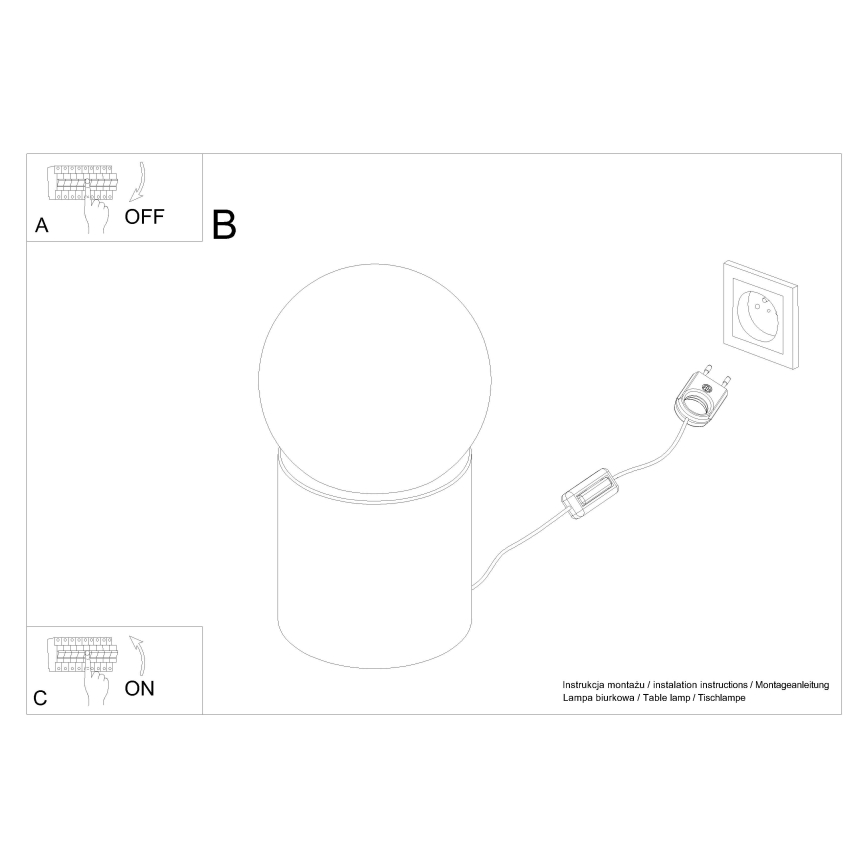 Настольная лампа BOOMO 1xG9/8W/230V бук