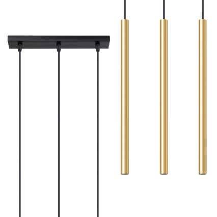 Подвесная люстра PASTELO 3xG9/8W/230V золотистый