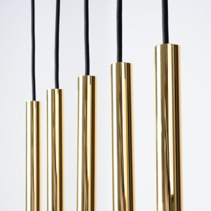 Підвісна люстра PASTELO 5xG9/8W/230V золотий