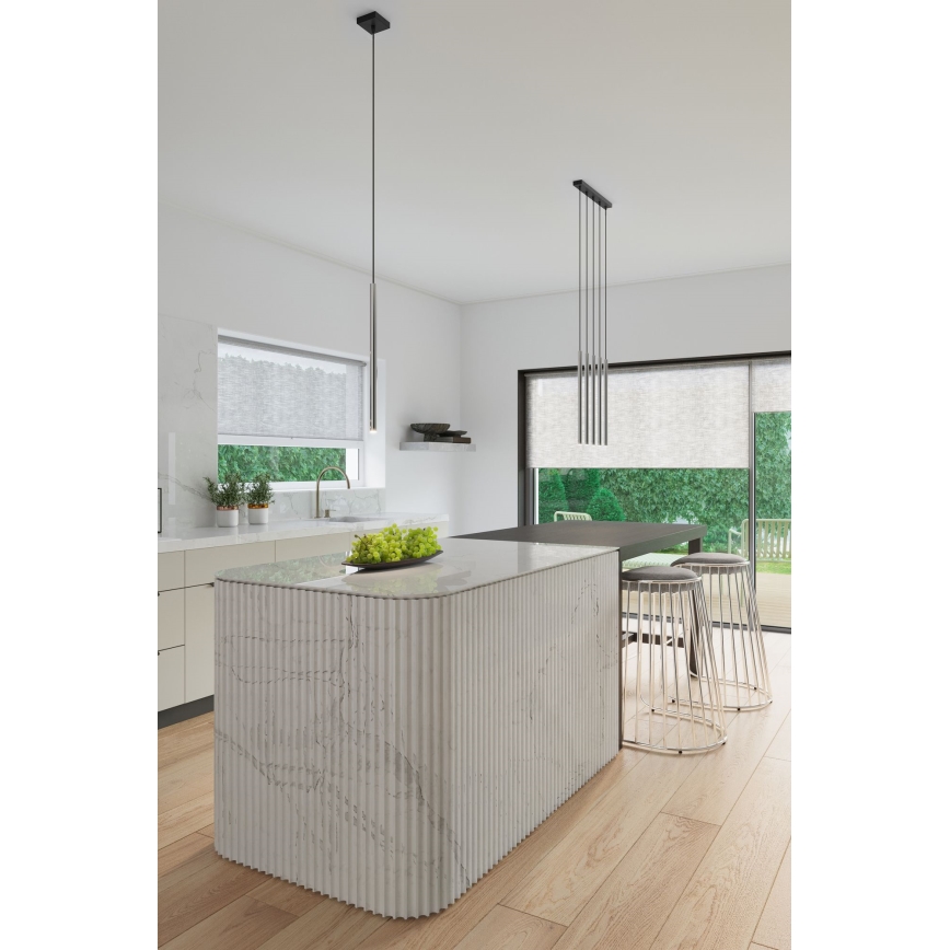 Підвісна люстра PASTELO 1xG9/8W/230V глянцевий хром