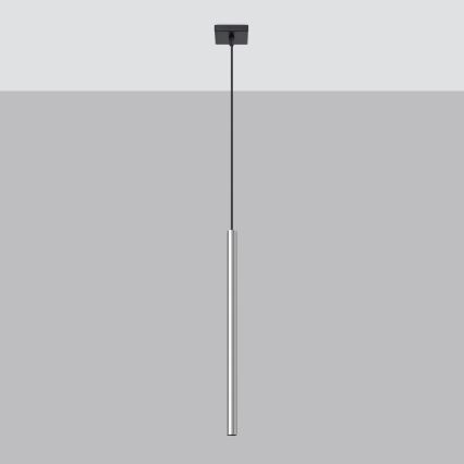 Подвесная люстра PASTELO 1xG9/8W/230V блестящий хром