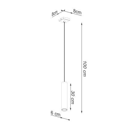 Подвесная люстра LAGOS 1xGU10/10W/230V золотистый