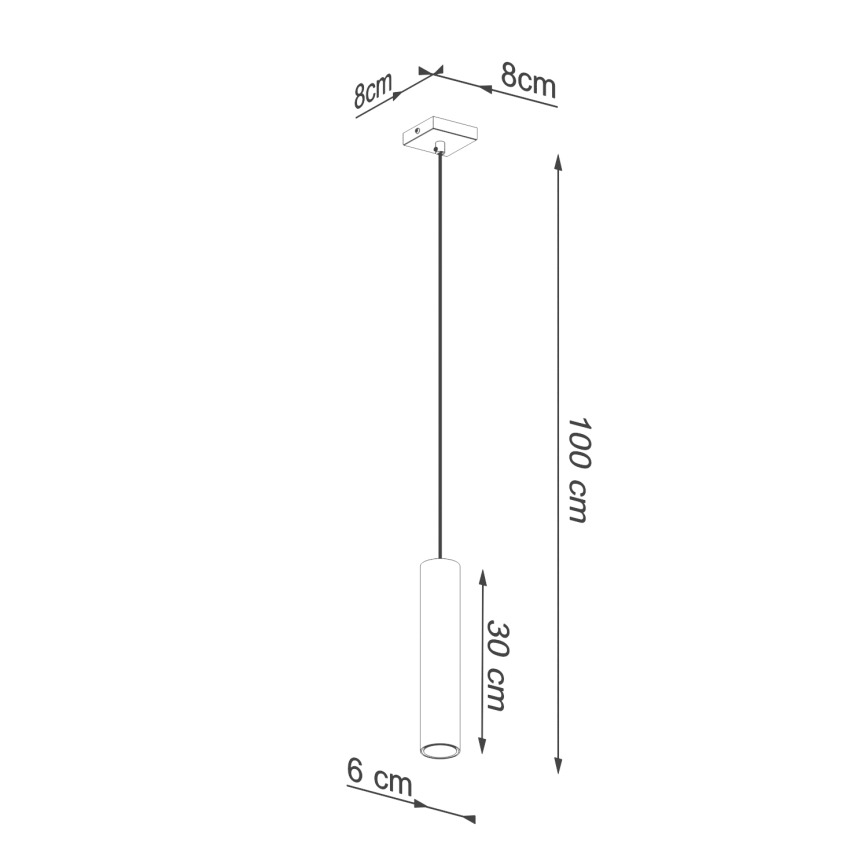 Подвесная люстра LAGOS 1xGU10/10W/230V золотистый