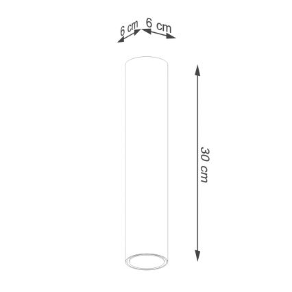 Точковий світильник LAGOS 1xGU10/10W/230V 30 cm золотий