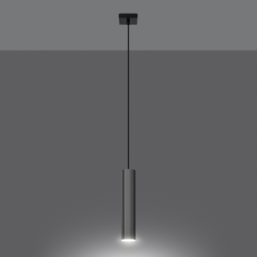 Підвісна люстра LAGOS 1xGU10/10W/230V глянцевий хром