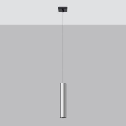 Підвісна люстра LAGOS 1xGU10/10W/230V глянцевий хром