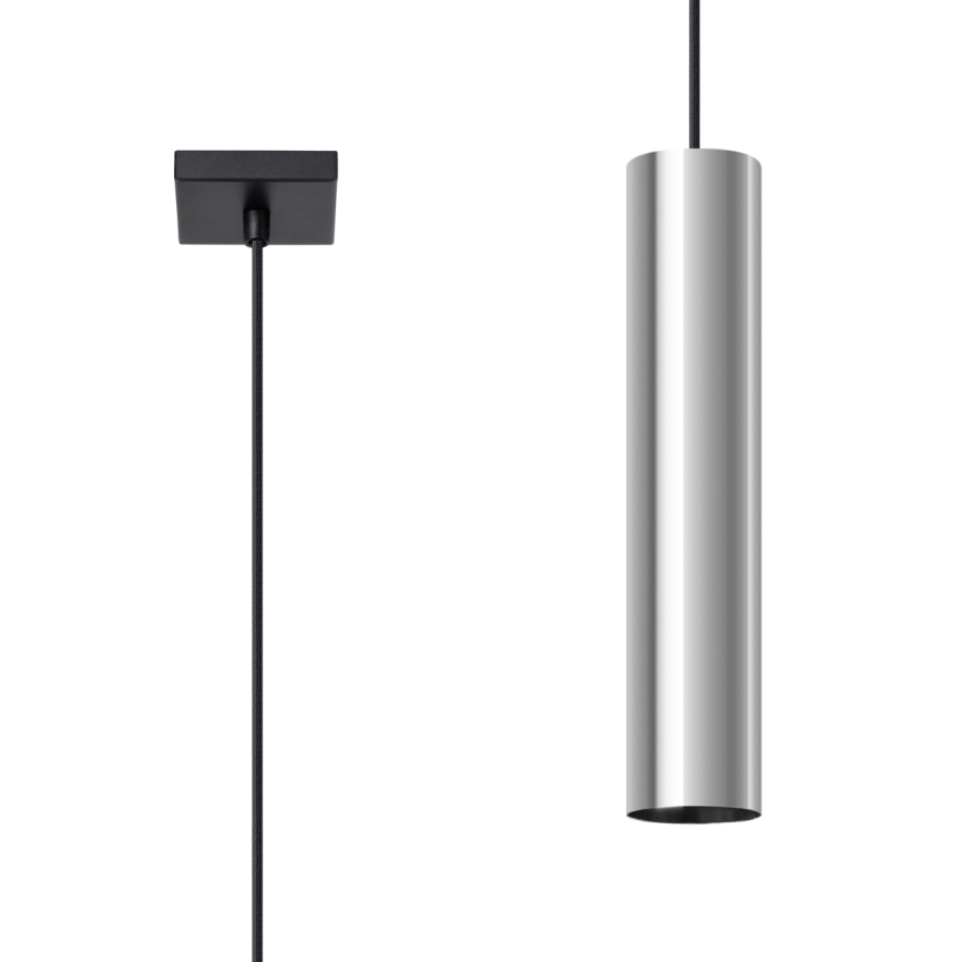 Підвісна люстра LAGOS 1xGU10/10W/230V глянцевий хром